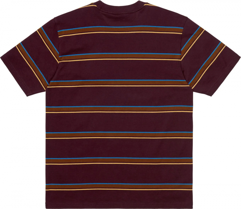 Carhartt S/S Kent T-Shirt Kent Stripe Wine Gr. S